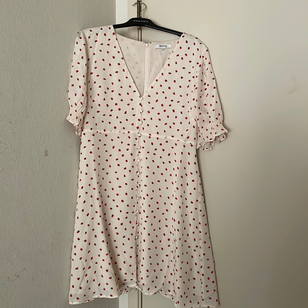 Gently worn Madewell size 10 strawberry dress